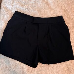a new day Black High-Rise Pleated Dress Shorts
